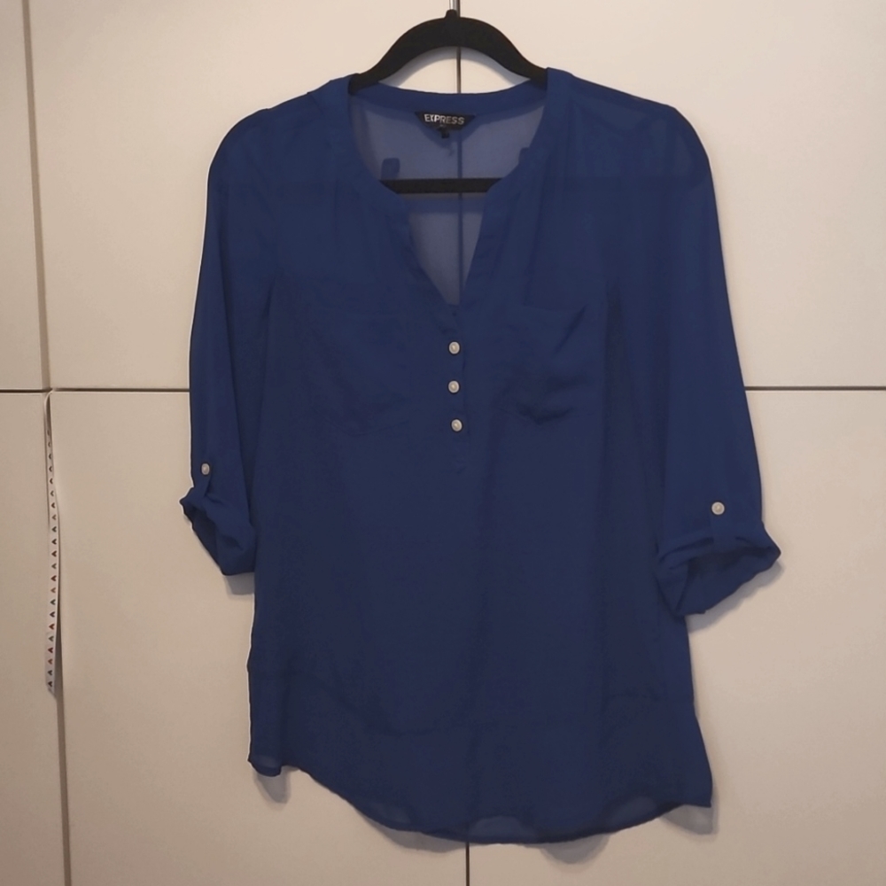 Royal Blue Express blouse